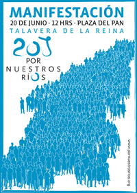 Cartel de la manifestación del 20 J en Talavera