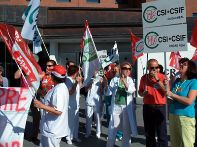 Nueva movilización contra la privatización de la lavandería del Hospital General de Ciudad Real