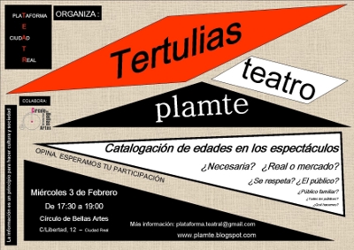 Tertulias de teatro con Plamte Tertulias de teatro con Plamte