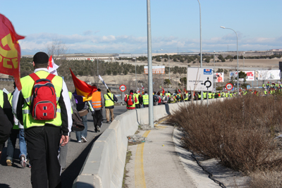 Imagen de la marcha, en la que participaron más de 300 personas.