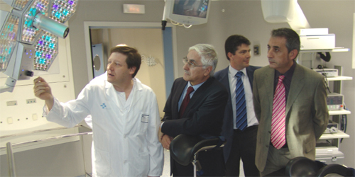 José María Barreda y Jesús Martín visitan la ampliación del Hospital Gutiérrez Ortega de Valdepeñas