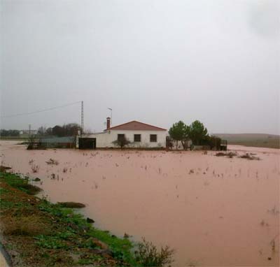 Imagen de las inundaciones de ayer