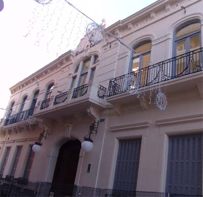 Fachada del antiguo casino