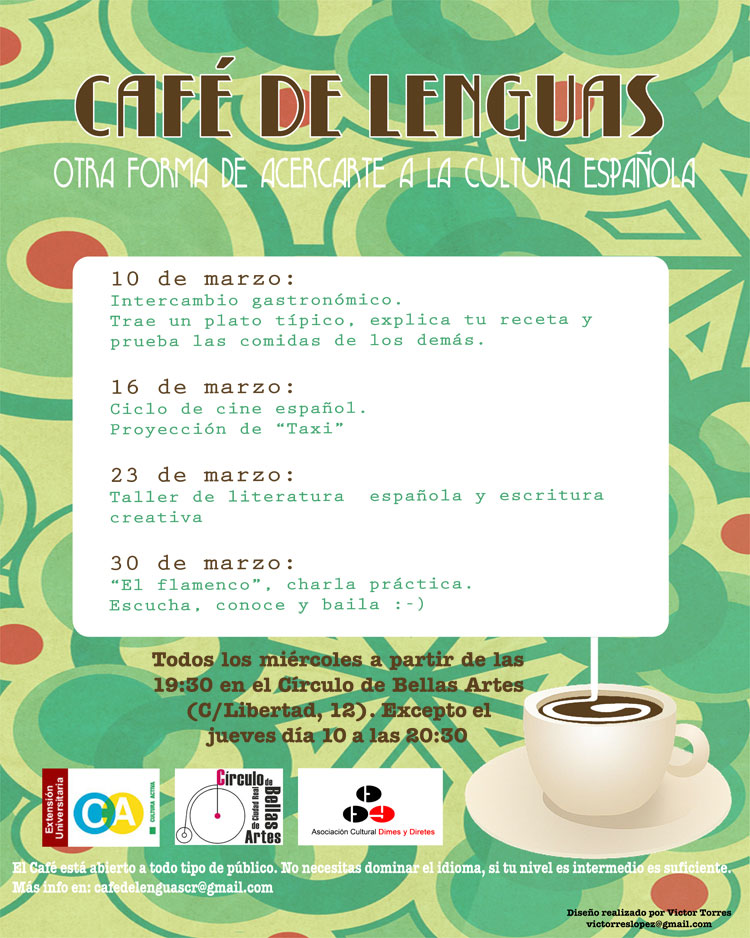 El Café de Lenguas de español, una iniciativa para aprender sobre una cultura y su idioma en un contexto no formal