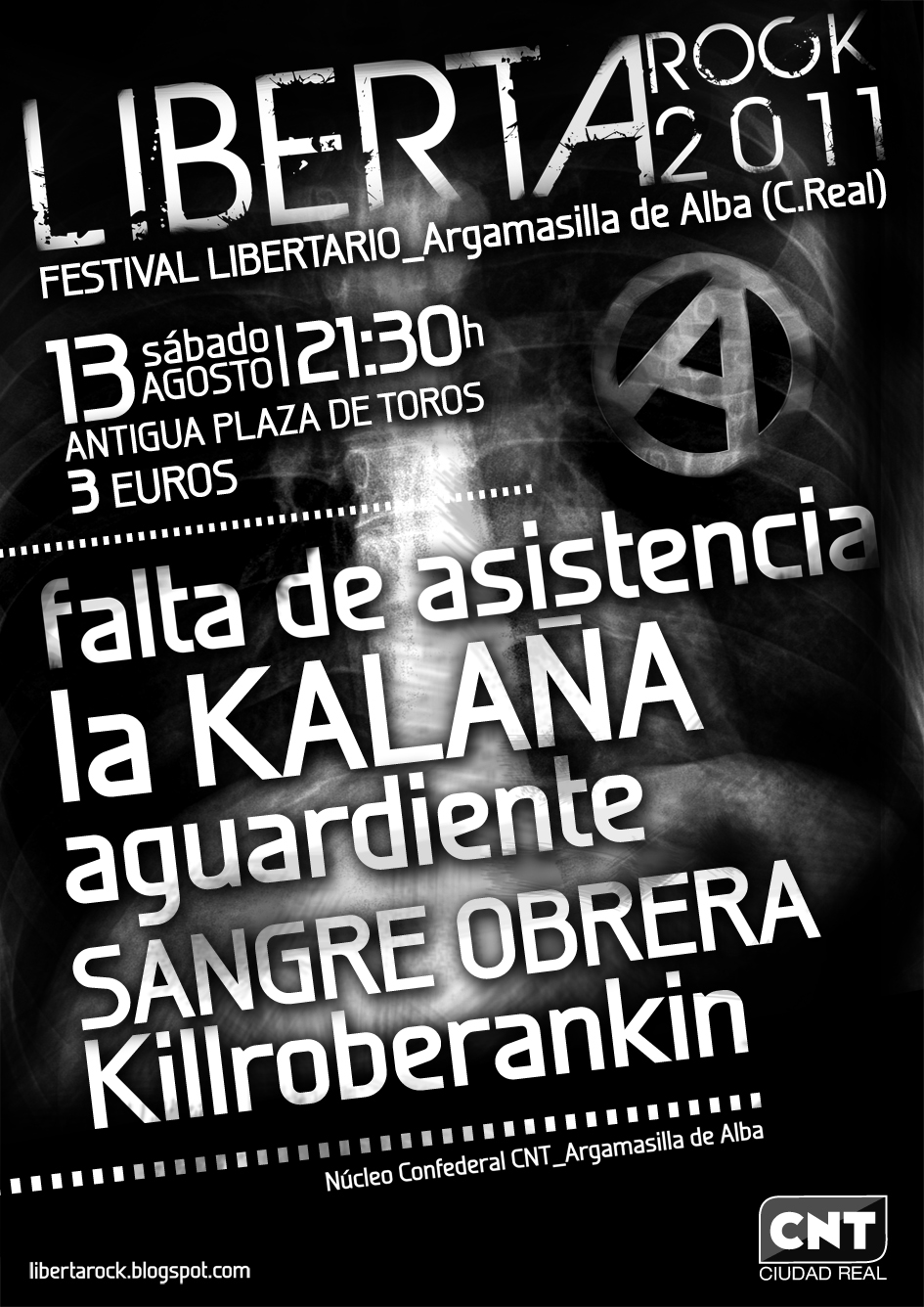 CNT organiza el festival Libertarock 2011 en Argamasilla de Alba