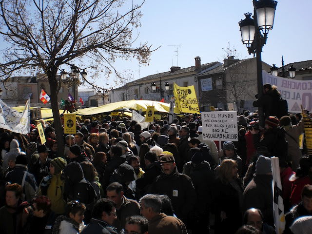 Miles de personas se dan cita en Villar de Cañas para rechazar el ATC y reclamar un sistema energético limpio y sostenible