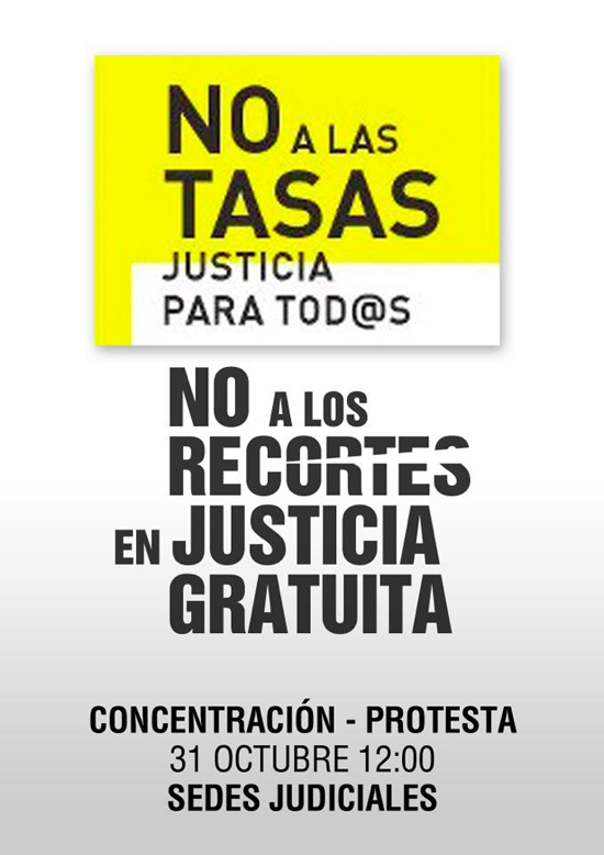 Los jóvenes abogados Ciudad Real convocan una concetración contra la subida de tasas judiciales