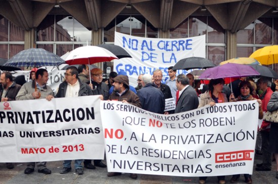 Trabajadores de las residencias univeritarias