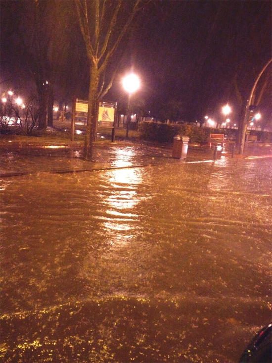 Ciudad Real inundada. Foto: @gemyta86