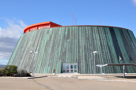 Aeropuerto de Ciudad Real. Centro de visitantes. Foto de archivo