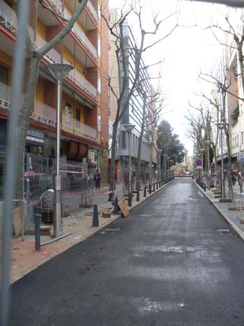 Avenida del Rey Santo (en obras, foto de enero de 2014. Ya finalizaron dichas obras)