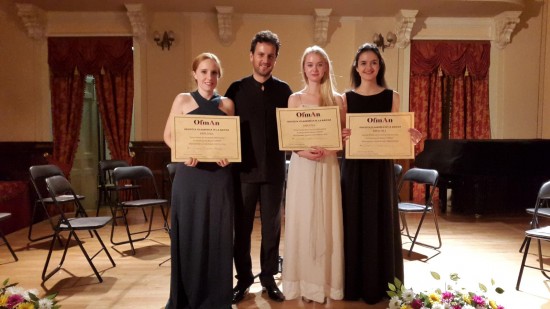 Carmen Alcántara, Francisco Antonio Moya, Weronika Josefina Dziadek y Cristina Cordero