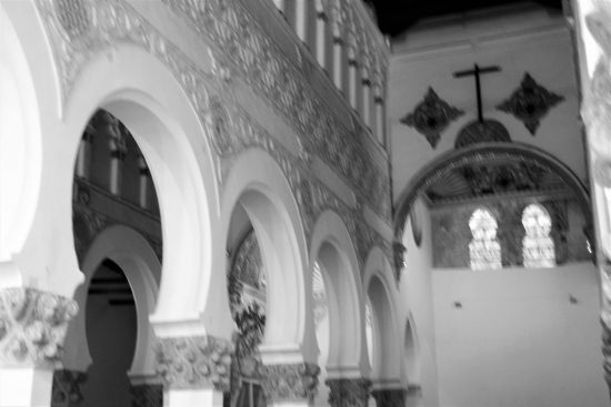  Interior de Santa María la Blanca en la actualidad, Toledo