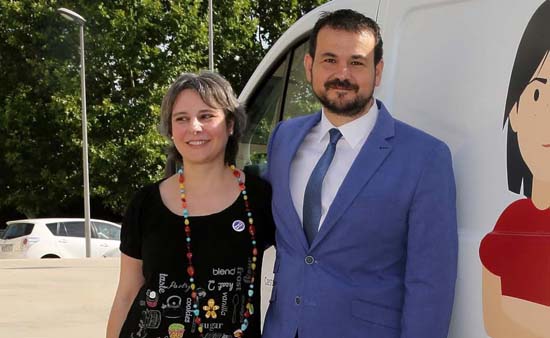 Toledo, 21-07-2016.- La directora del Instituto de la Mujer de Castilla-La Mancha, Araceli Martínez, ha presentado hoy junto al director general de Juventud y Deportes, Juan Ramón Amores, la campaña de verano de concienciación sobre la violencia de género, en la Consejería de Educación, Cultura y Deportes, en Toledo. (Foto: Álvaro Ruiz // JCM)