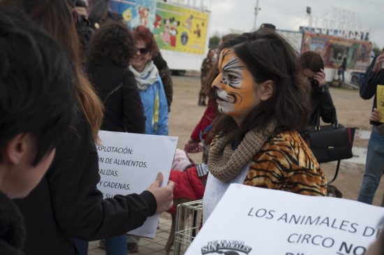 Concentración contra los circos con animales 6