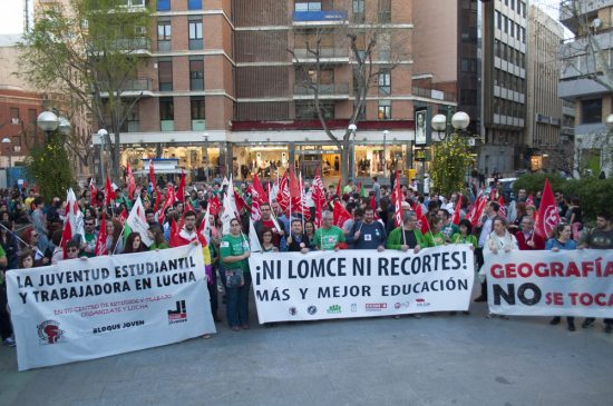 Manifestación huelga de educación 11