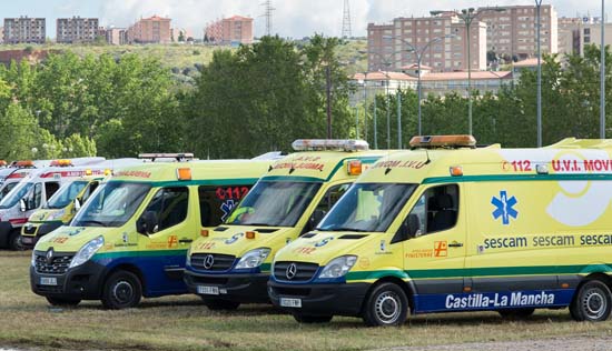 Simulacro de accidente de tráfico