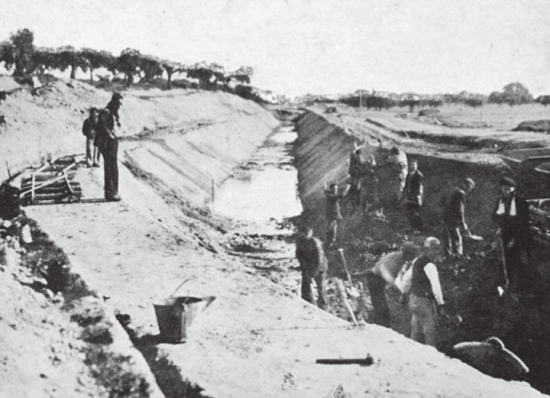 Fuente_ La construcción de la presa y el canal bajo del Alberche 1939-1950 (José Pérez Conde, 2013)