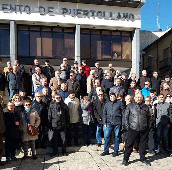 Una reciente concentración de jubilados en Puertollano (foto de archivo)