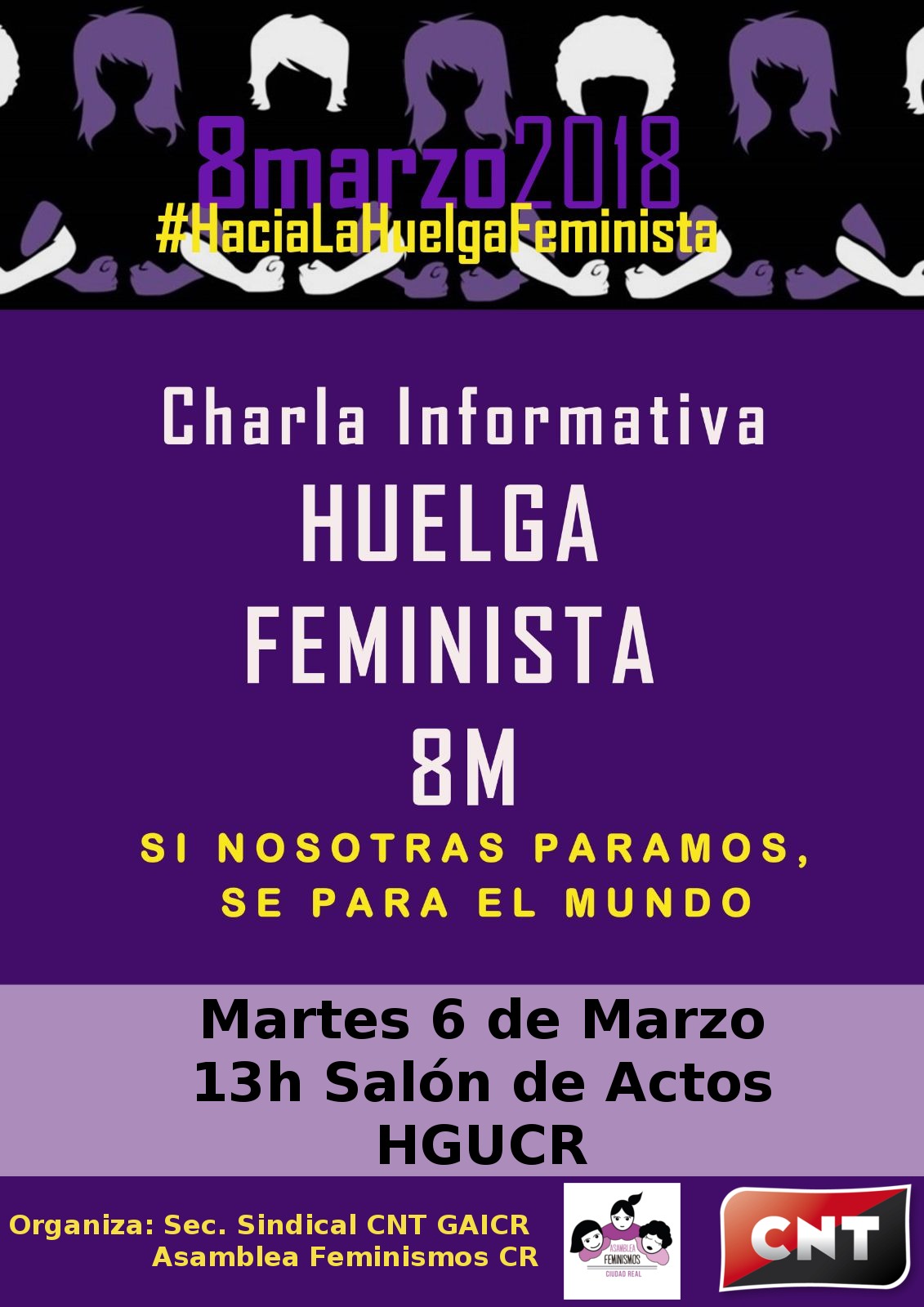 charla informativa huelga feminista