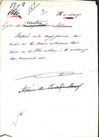 Documento referente a la Batalla de Ciudad Real de 1809 proveniente del Fondo de la Guerra de la Independencia de la Sección de Diversos del Archivo Histórico Nacional