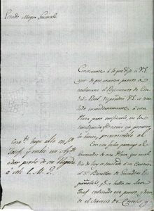 Documentos de traslado a Tarifa en 1812 proveniente del Fondo de la Guerra de la Independencia de la Sección de Diversos del Archivo Histórico Nacional