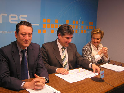 Luis Maldonado, Carlos Cotillas y Carmen Quintanilla, diputados del Partido Popular por Ciudad Real