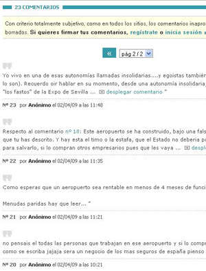 En ocasiones los comentarios son incluso mejores que los propios artículos.