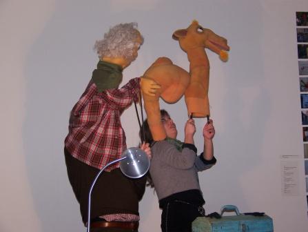 Palike Teatro mostraron su forma de trabajar con títeres.