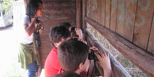Los escolares visitaron “Los Charcones” de Miguel Esteban, “actividad estrella” de la Agenda 21 Escolar