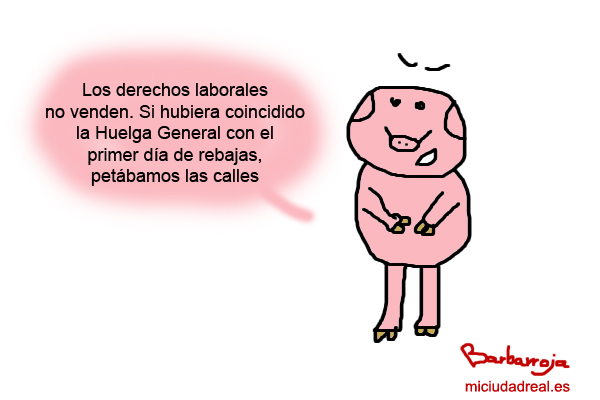 Huelga rebajada