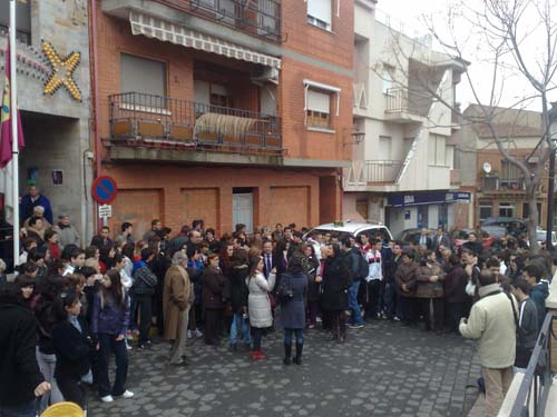 Los vecinos se manifestaron silenciosamente