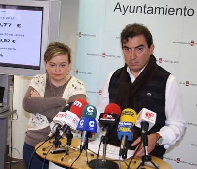 Hermoso Murillo, ayer, durante la presentación de los presupuestos