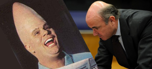 De Guindos descubierto: es un auténtico caracono
