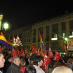 Los manifestantes se concentraban en la Plaza Mayor de Ciudad Real