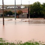 Calzada de Calatrava vuelve a sufrir inundaciones en su término municipal, con 2 carreteras cortadas