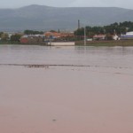 Calzada de Calatrava vuelve a sufrir inundaciones en su término municipal, con 2 carreteras cortadas