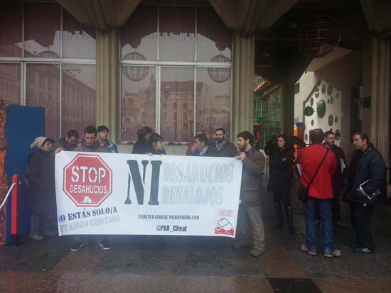 Protesta durante la que se produjo la sanción