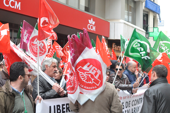 Concentración de los trabajadores de Liberbank-CCM
