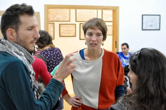 Cristina Martín (en el centro), de Andecha Cristina Martín (en el centro), de Andecha