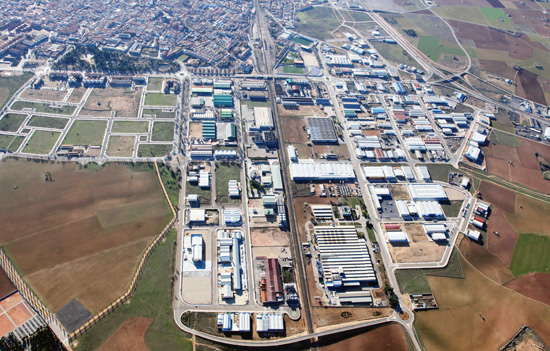 Polígono industrial de Manzanares, donde se encuentra una de las instalaciones precintadas