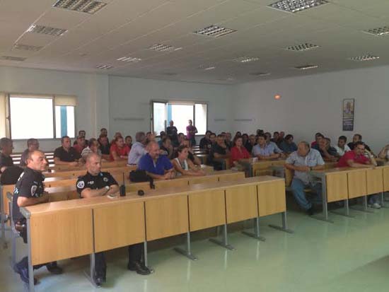 Asamblea de policías locales celebrada el pasado 11 de septiembre