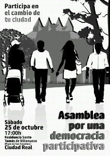 La asamblea Popular de Ciudad Real llama a la confluencia ciudadana en la asamblea del 25 de octubre