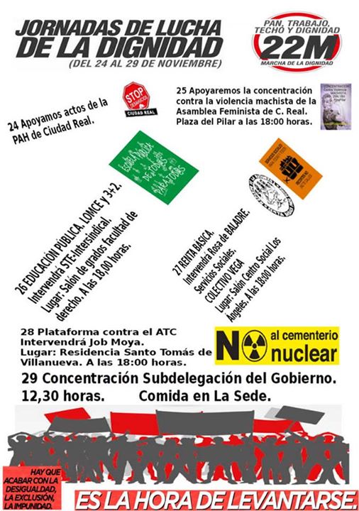 jornadas de lucha marchas dignidad