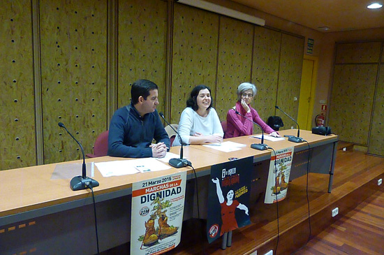 Las Marchas de la Dignidad conmemoran el 8 de marzo con el testimonio de mujeres y hombres corrientes