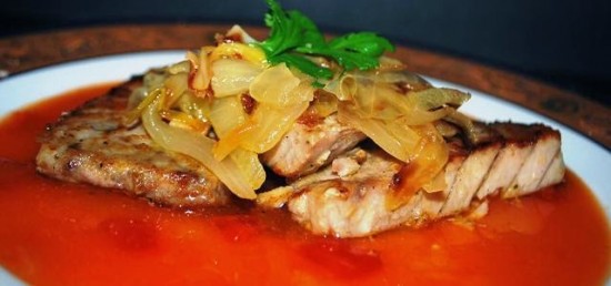 Atun+con+cebolla+confitada