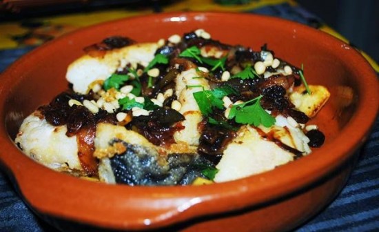 bacalao con cebolla
