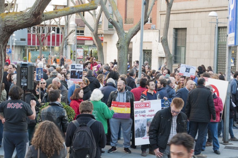 Ciudad Real protesta sin mucho entusiasmo contra el acuerdo que pretende la expulsión de los refugiados