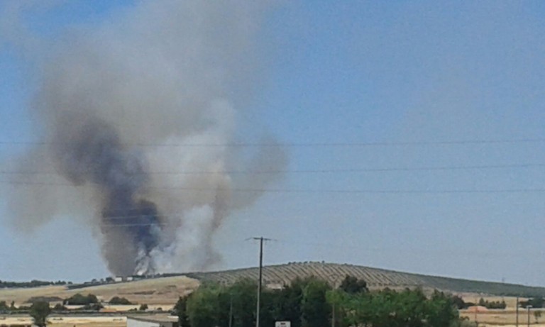 Sofocado un incendio en la zona del antiguo vertedero de Cabeza del Palo