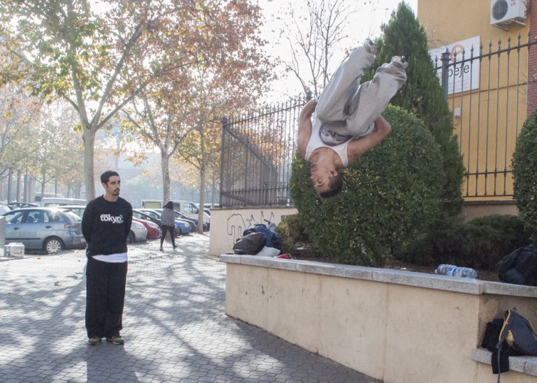 Mortales y cabriolas: Casi medio centenar de traceurs se reúnen en Ciudad Real
